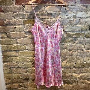 Delicates Pink Floral Lace Chemise